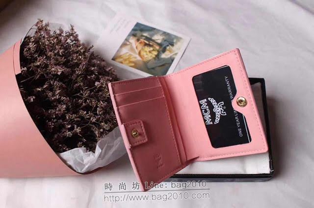 MCM錢包 原單 8014 兔子款兩折錢包 3D絲印圖案 MCM女短錢包 MCM零錢包  mdmc1334